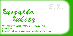 ruszalka kukity business card